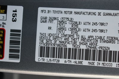 2024 Toyota Tacoma 2WD SR5