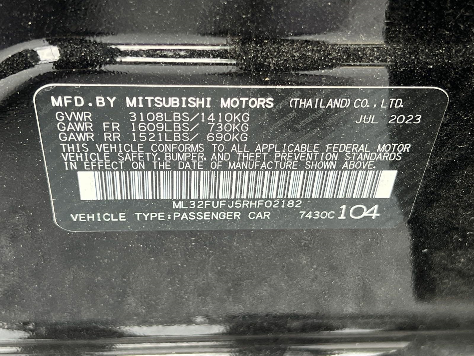 2024 Mitsubishi Mirage G4 Black Edition